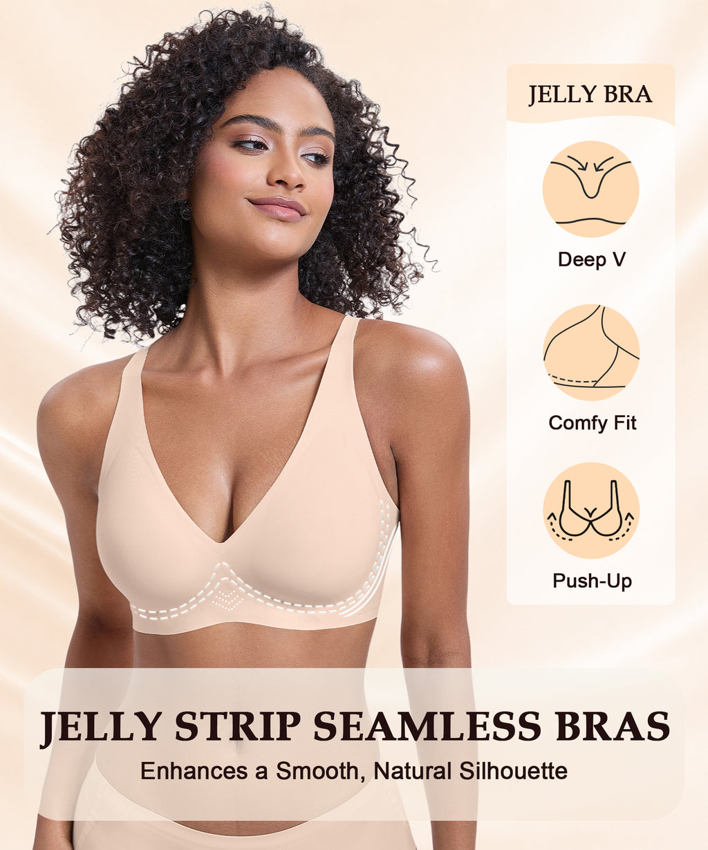 COMFBAY Deep V Jelly Bra