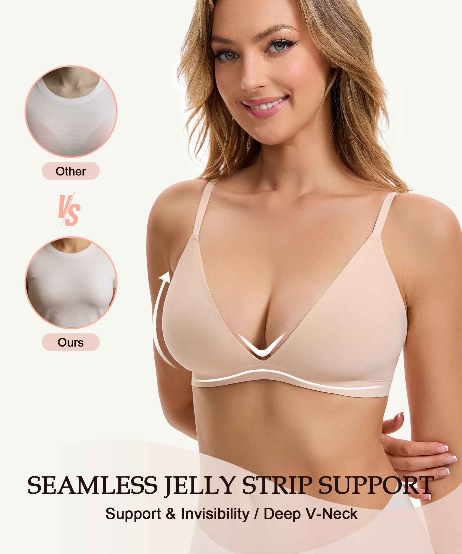 COMFBAY Triangle Jelly Bras