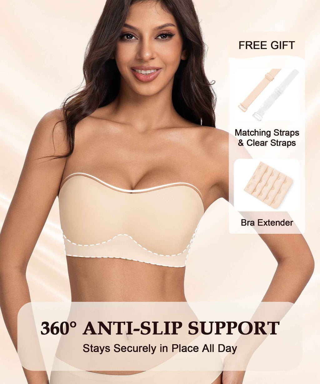 COMFBAY Strapless Jelly Bras
