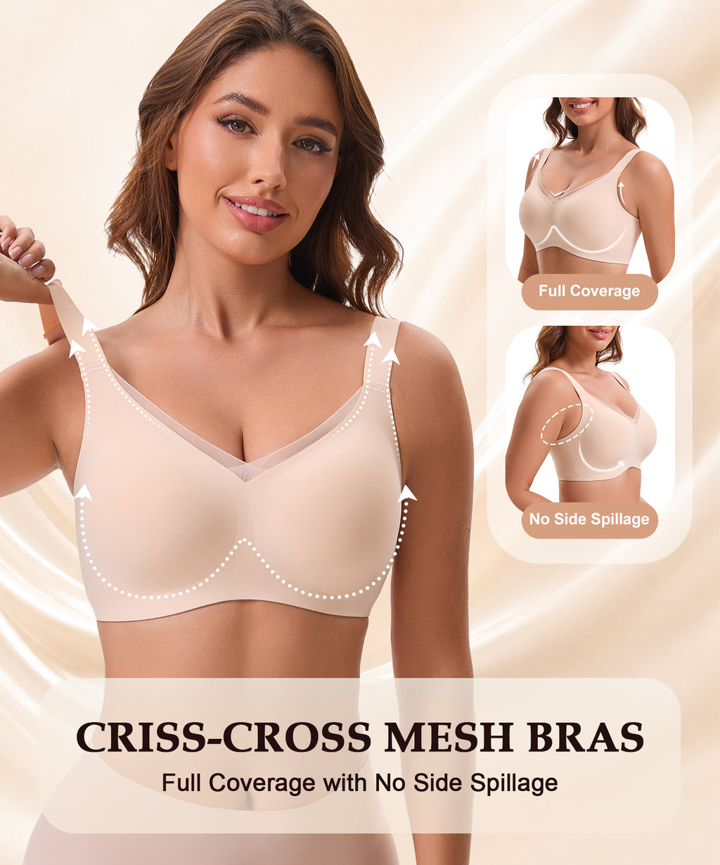 COMFBAY Mesh Jelly Bra