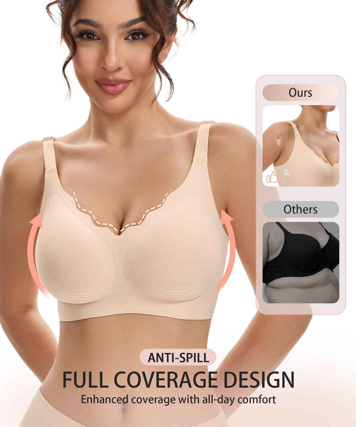 COMFBAY Scalloped Jelly Bras
