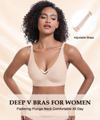 COMFBAY Deep V Jelly Bra