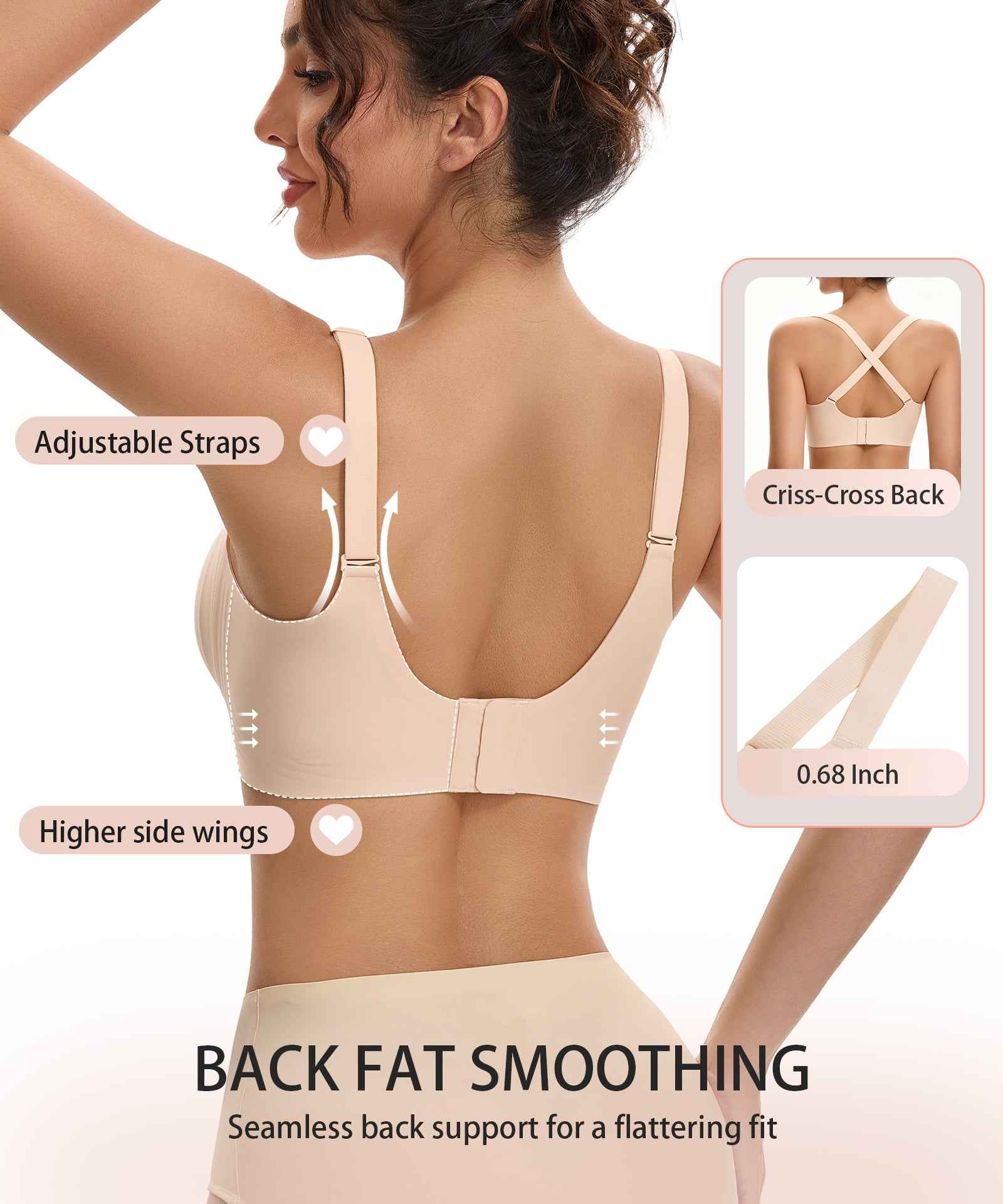 COMFBAY Scalloped Jelly Bras