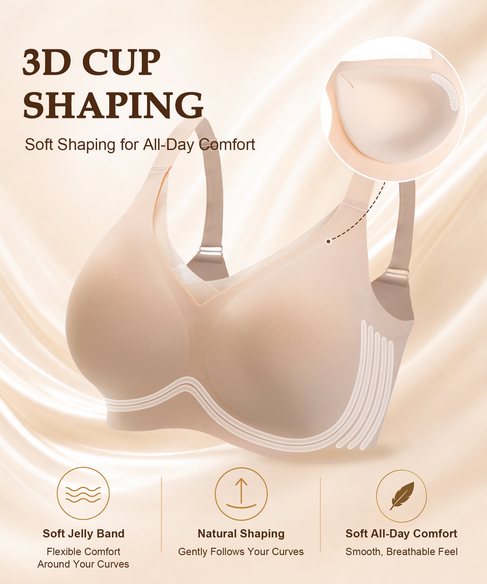 COMFBAY Mesh Jelly Bra
