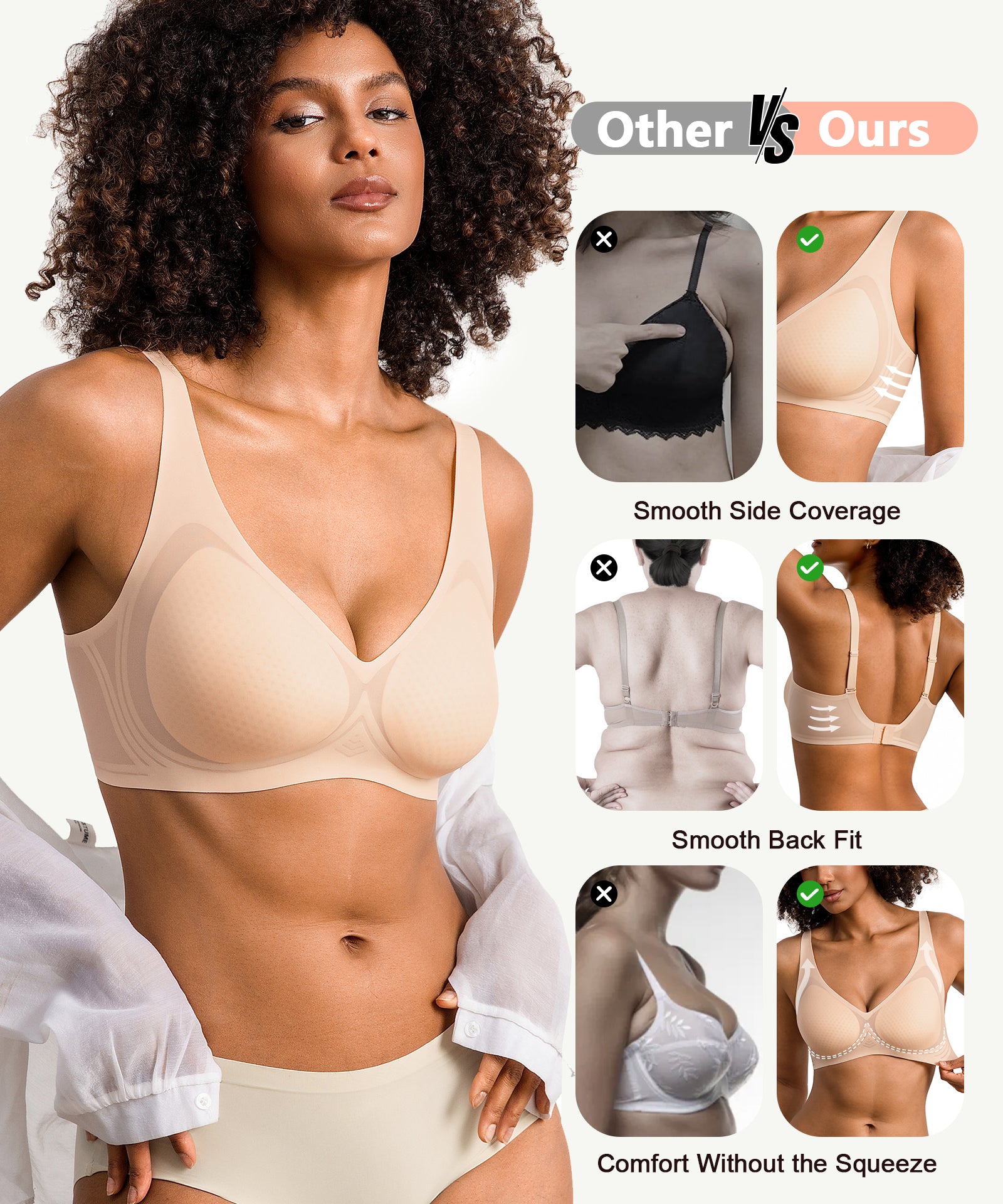 COMFBAY Ultra-thin Jelly Bras