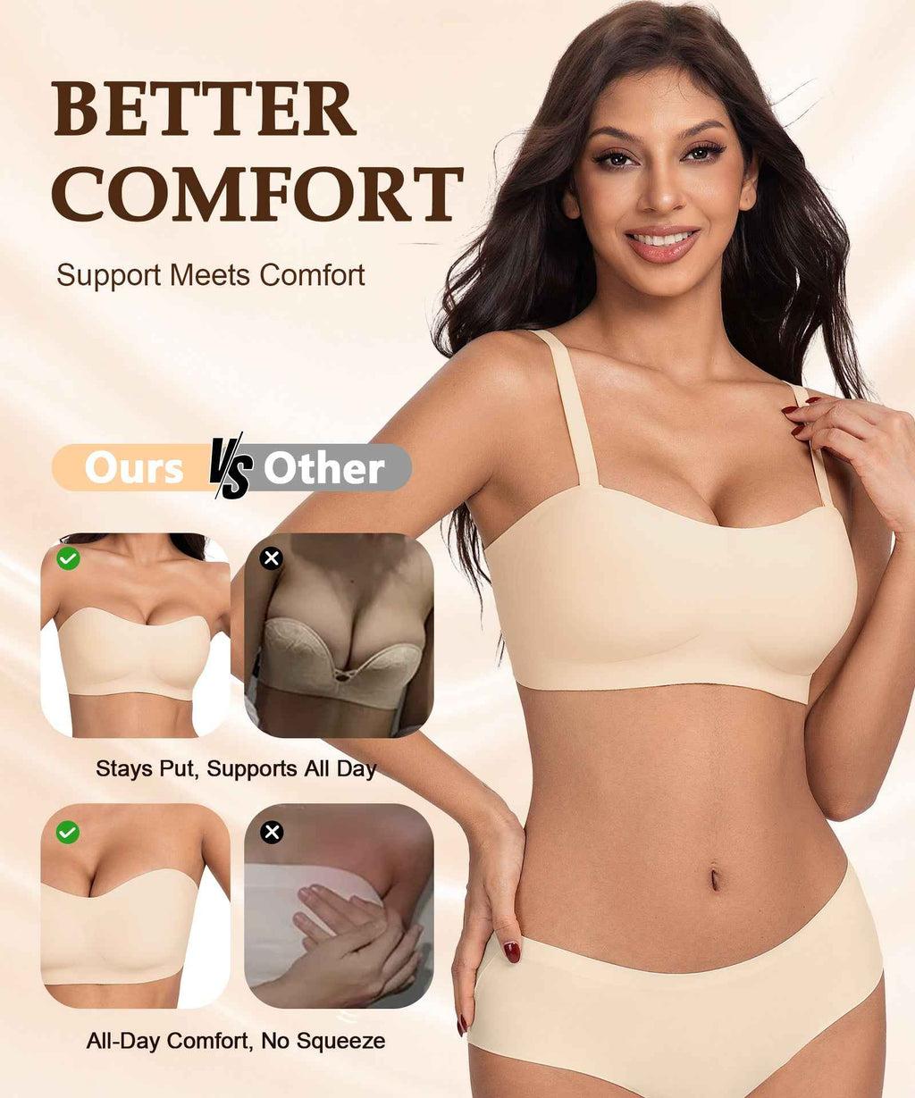 COMFBAY Strapless Jelly Bras
