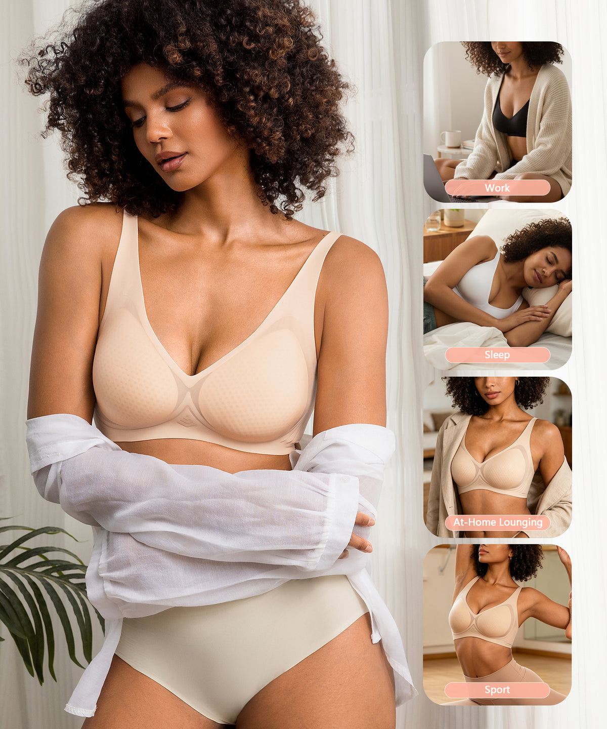 COMFBAY Ultra-thin Jelly Bras