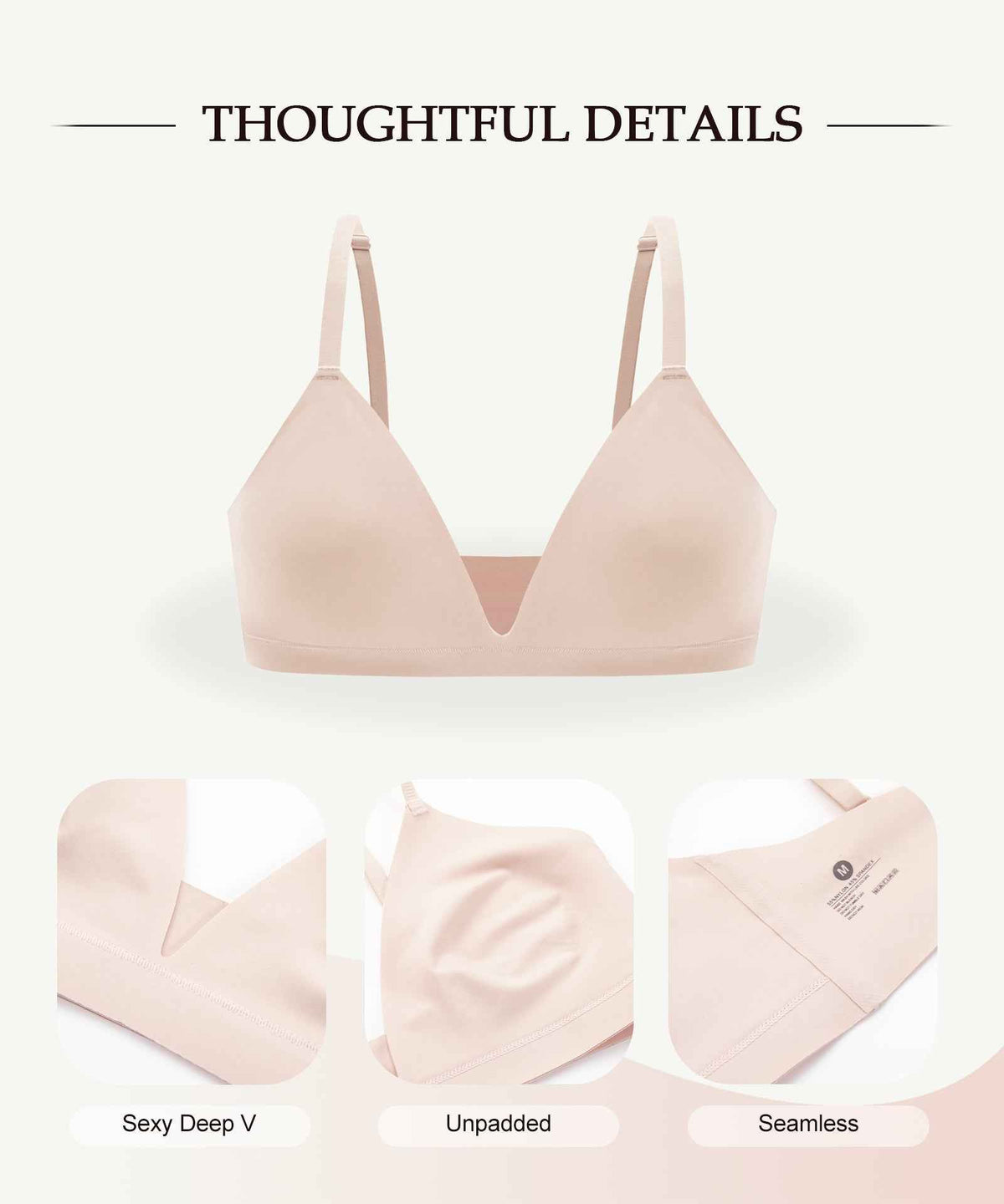 COMFBAY Triangle Jelly Bras