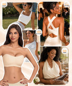 COMFBAY Strapless Jelly Bras