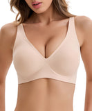 COMFBAY Women’s Deep V Wireless Bra