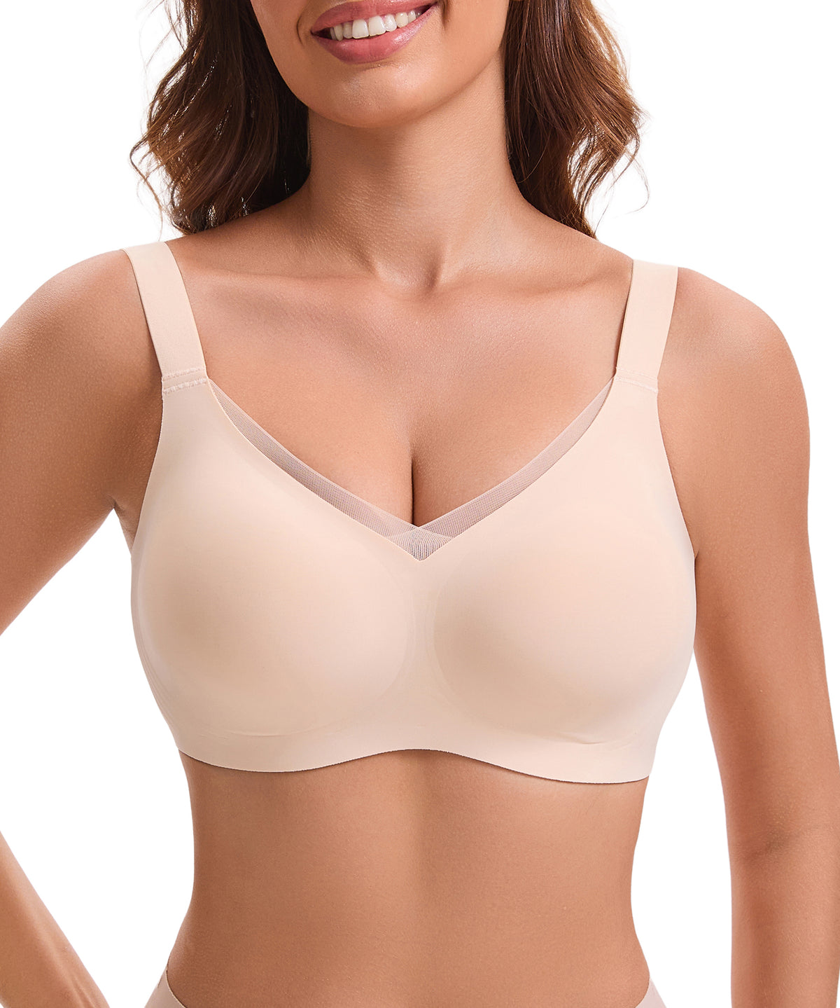 COMFBAY V-Mesh Seamless Push-Up Bra