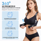 COMFBAY full coverage front-closure wireless bra — product image 3