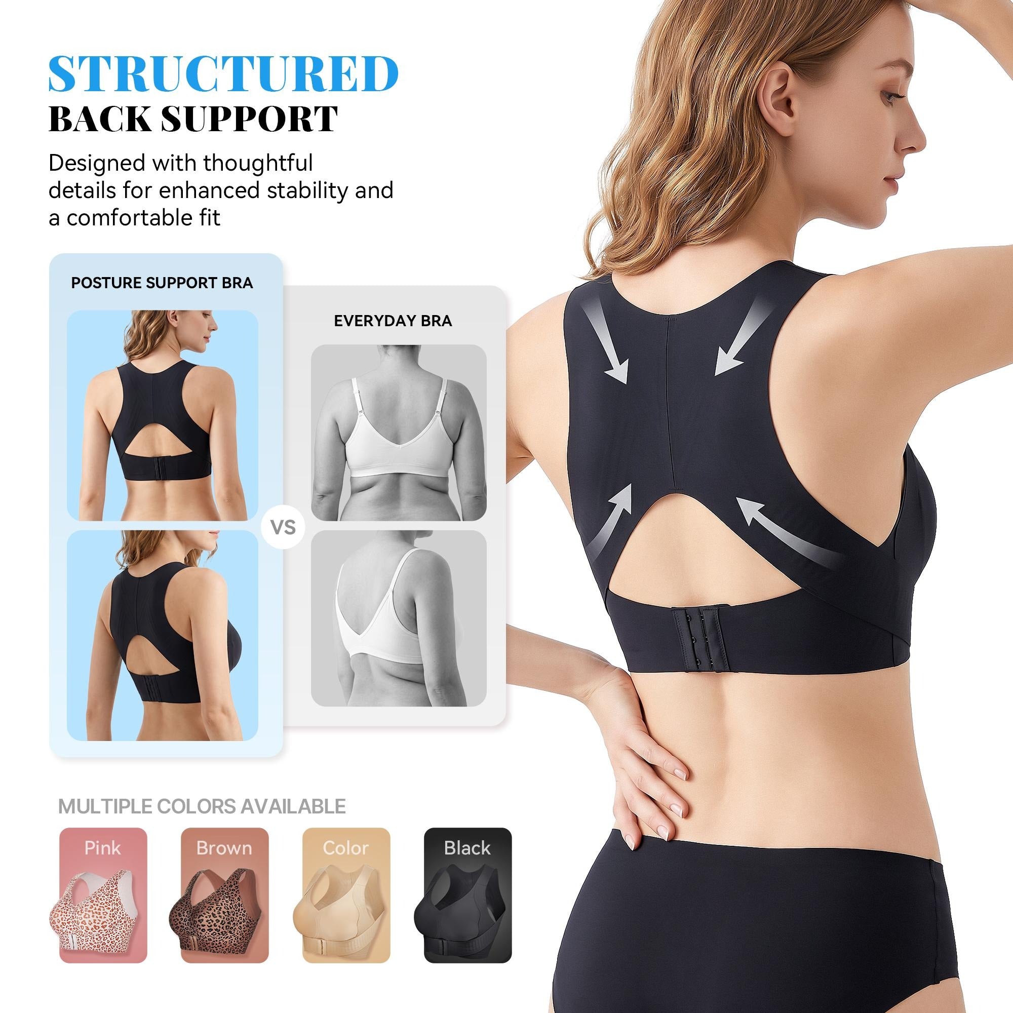 COMFBAY full coverage front-closure wireless bra — product image 4